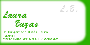 laura buzas business card
